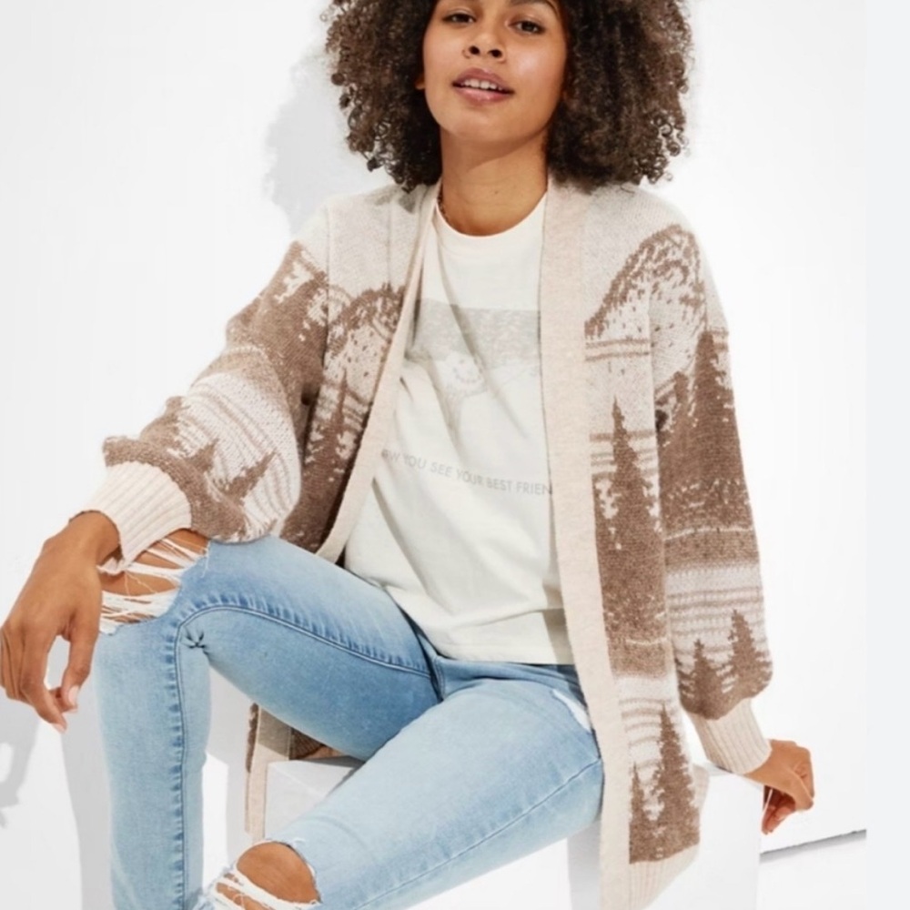 🌲🏔️American Eagle Oversized Wilderness Cardigan🏔️🌲